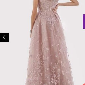 Lara Dresses - 29786 Lace Scoop Neck Dress With Overskirt - 2 / Dusty Purple